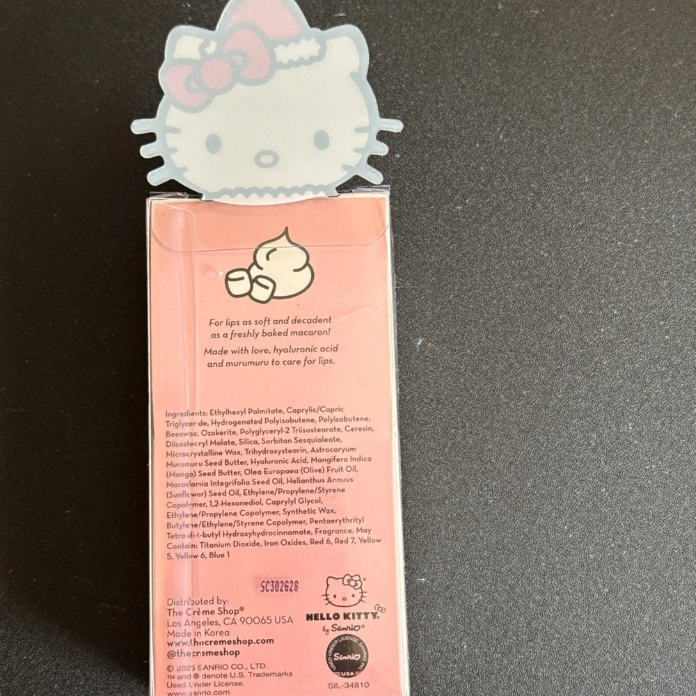 The Crème Shop Hello Kitty Marshmallow Fluff Macaron Lip Balm